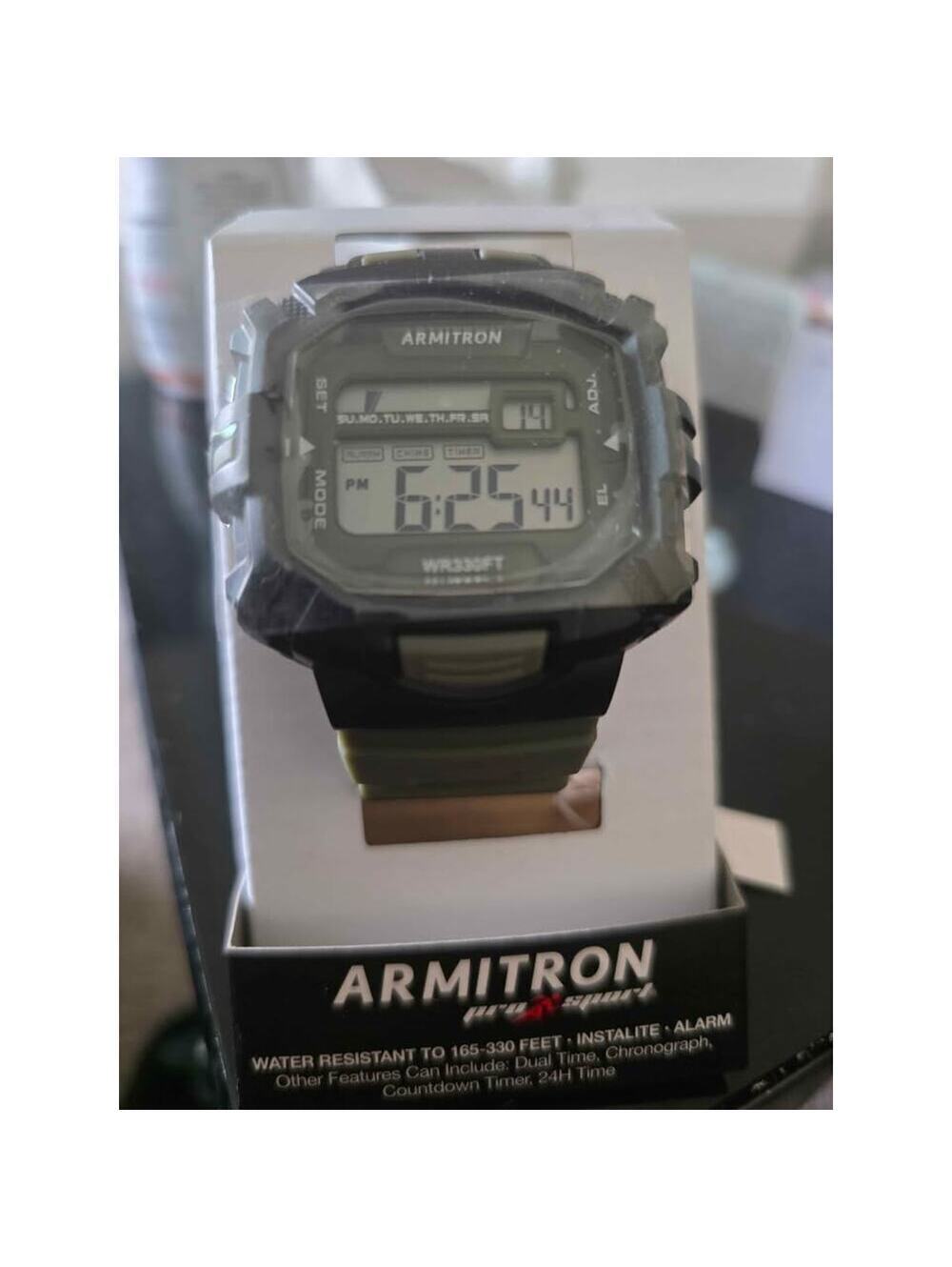 PRE-HOLIDAY SALE!!! Armitron Digital Watch Green Resin Strap, Water Resistant